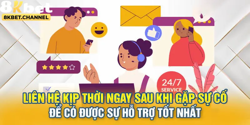 Liên hệ 8kbet được đánh giá cao bởi sự chuyên nghiệp, tận tình